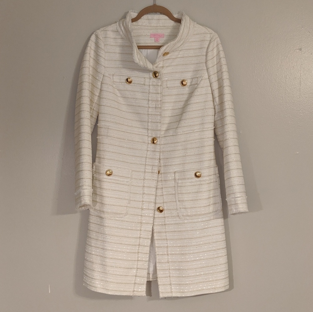 Lilly Pulitzer knee-length Camilla coat, Medium